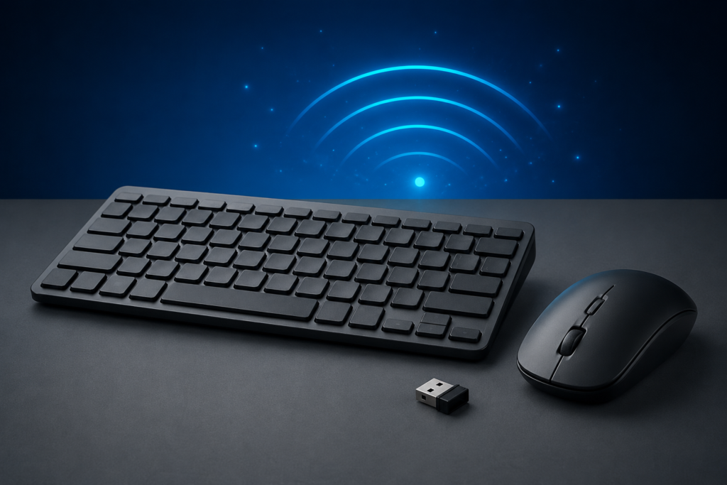 Melhor kit teclado e mouse sem fio com receptor USB